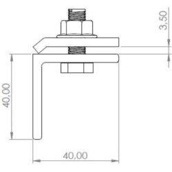 Blechfalzklemme / Stehfalzklemme (F90) |  - Photovoltaik Montagesysteme