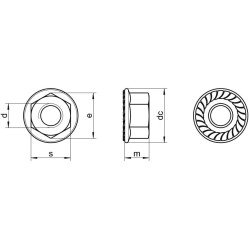 Flanschmutter M10 (A2 Edelstahl) | Solfix Deutschland - Photovoltaik Montagesysteme