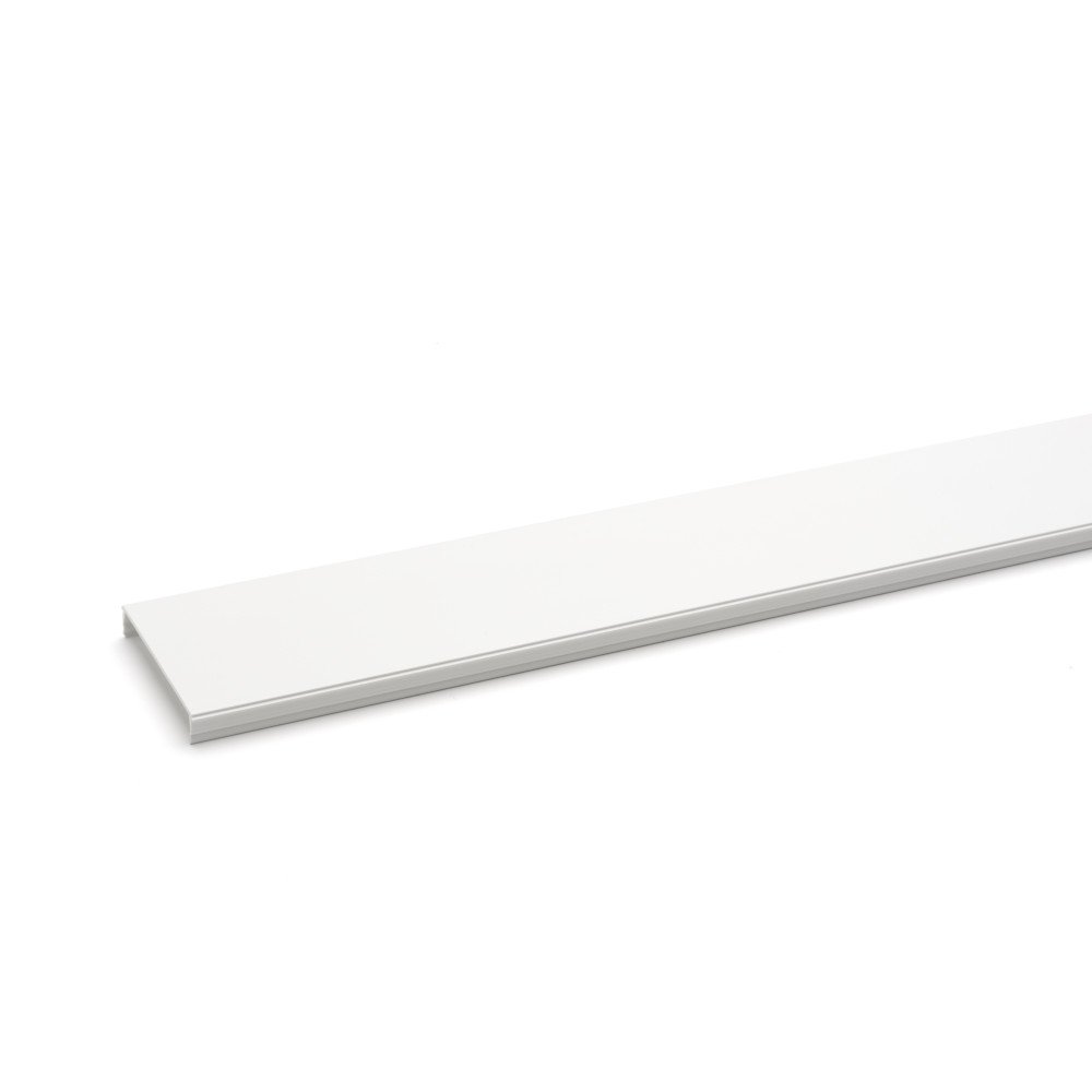 Oberteil für Brüstungskanal Signa Base - 80mm breit RAL 9001