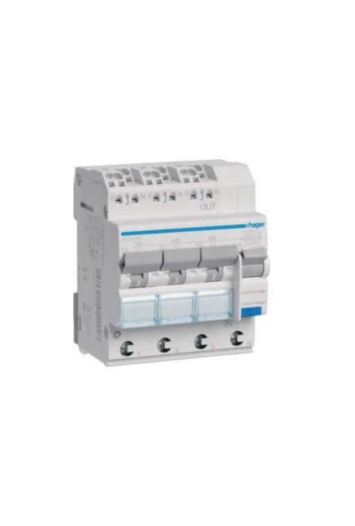 HAGER FI-LS 3X 1P+N 6kA B-13A 30mA Typ A QC