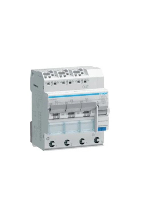 HAGER FI-LS 3X 1P+N 6kA B-16A 30mA Typ A QC