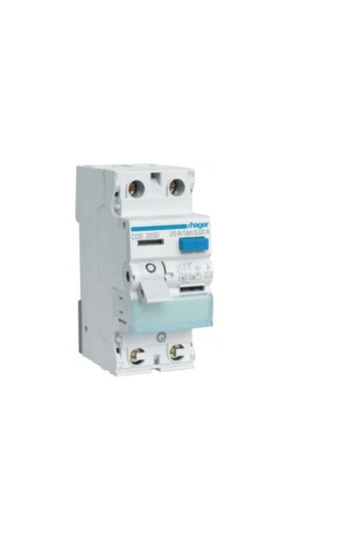 HAGER FI-Schalter 2P 6kA 25A 30mA Typ A QC