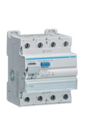 HAGER FI-Schalter 4P 10kA 100A 300mA Typ S