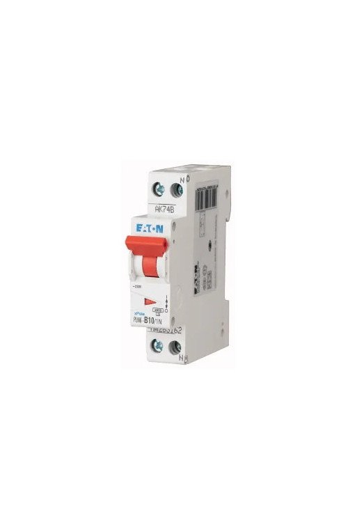 EATON LS-Schalter 6kA C 10A/1pol+N 1TE Schmalbauweise