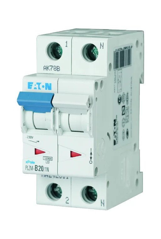 EATON Leitungsschutzschalter 20A 10kA 1+N-po lig 2TE Kennlinie C