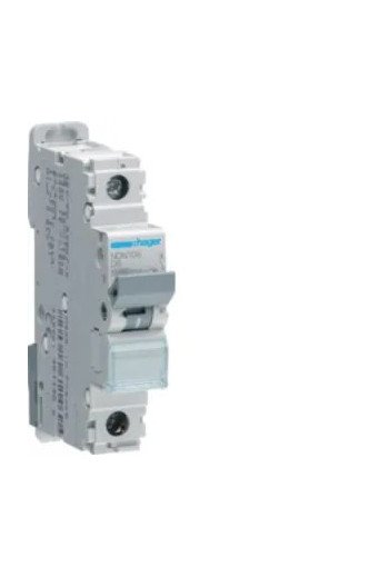 HAGER LS-Schalter 1 polig 10kA/15kA D-6A 1M