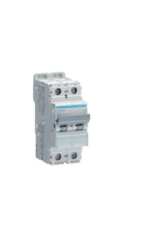 HAGER LS-Schalter 2 polig 10kA/15kA C-25A 2M