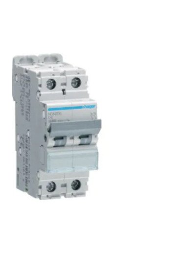 HAGER LS-Schalter 2 polig 10kA/15kA D-6A 2M