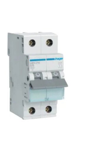 HAGER LS-Schalter 2 polig 6kA B-16A 2M