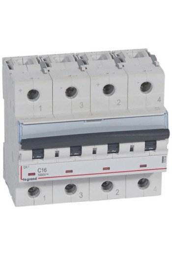 LEGRAND DX3 Leitungsschutzschalter 1000V DC 16A 2-polig 4 Module
