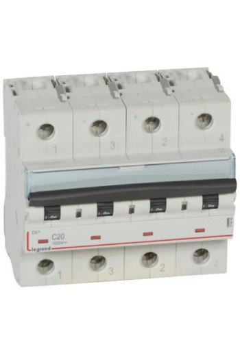 LEGRAND DX3 Leitungsschutzschalter 1000V DC 20A 2-polig 4 Module