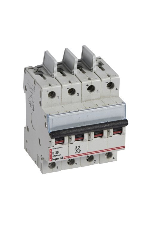 LEGRAND DX3 Leitungsschutzschalter 800V DC 20A 2 -polig 4 Module