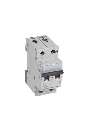 LEGRAND LS-Schalter 6kA C 6A/1pol+N 2TE