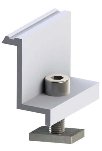 Alumero Abschlussklemme 42 vormontiert L 50 mm