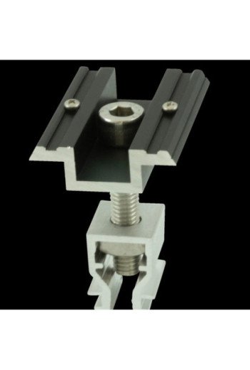 Alumero easyCLAMP Mittelklemme mit Pin schwarz 28-42 mm