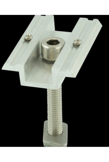 Alumero Mittelklemme vormontiert 38-47 mit Pin L 50 mm