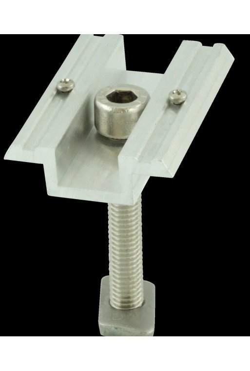 Alumero Mittelklemme vormontiert 38-47 mit Pin L 50 mm