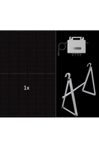 JA SOLAR Balkonkraftwerk 450 Watt Komplettset m. Unterkonstruktion u.Microwechselrichter