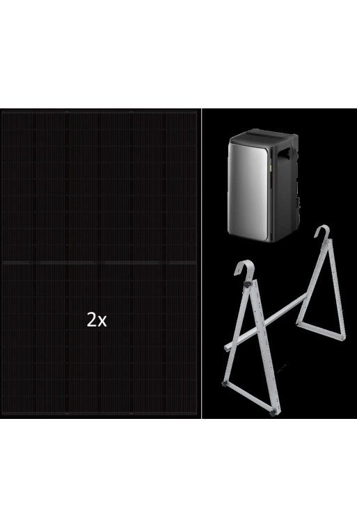 JA SOLAR Balkonkraftwerk 900 Watt incl. Batterie Unterkonstruktion