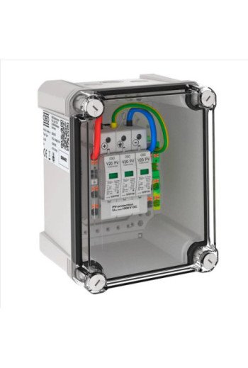 OBO Generatoranschlusskasten 1 PV-String auf 1 WR-MPP 1000V DC lichtgrau RAL 7035