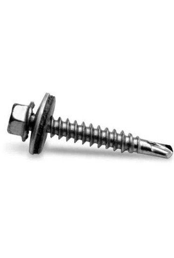 K2 SYSTEMS Selbstbohrende Sechskantblechschraube mit Dichtscheibe 6x25