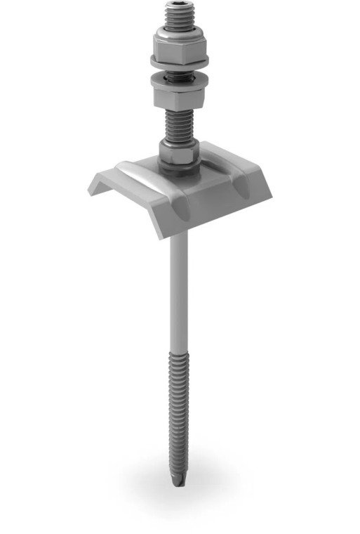 K2 SYSTEMS Solarbefestiger mit Kalotte 8x155/50 für Stahl Unterkonstruktion