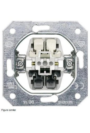 SIEMENS Taster 1 Wechsler DELTA Geräteeinsatz UP ohne Krallen