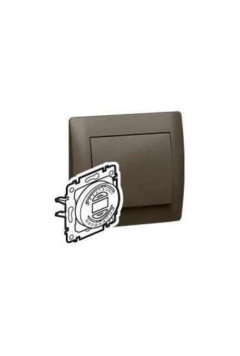 LEGRAND Einsatz Rollladenuhr 3-Leiter Galea dark bronze