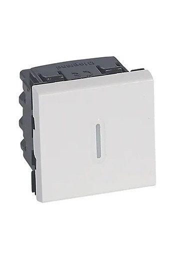 LEGRAND Mosaic Wechselschalter 16A beleuchtet 2- modulig Farbe: Ultraweiß