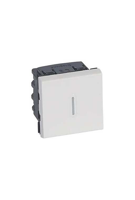 LEGRAND Mosaic Wechselschalter 16A beleuchtet 2- modulig Farbe: Ultraweiß