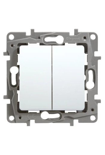 LEGRAND Niloe Wechselschalter 10 AX Wechseltaste r 6 A ohne Spreizkralle Farbe: Ultraweiß