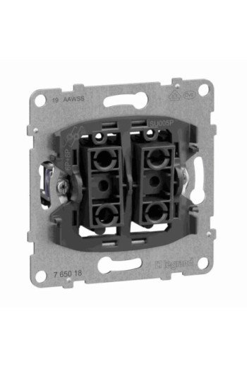 LEGRAND SEANO Einsatz Doppeltaster mit 2 Wechsel kontakten 10A Steckklemmen