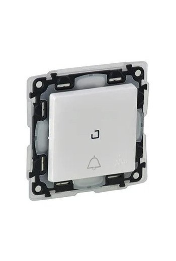LEGRAND Valena Life Taster beleuchtet mit Glocke nsymbol IP44 Farbe: Ultraweiß