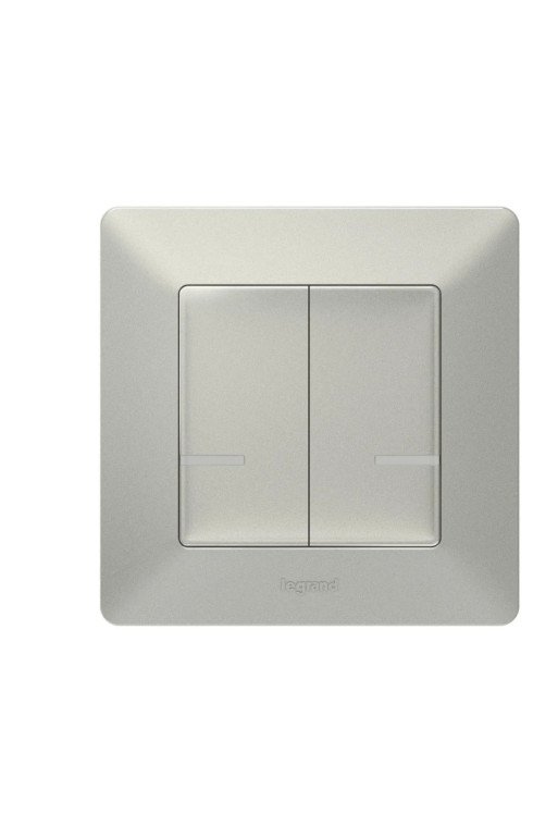 LEGRAND VLIFE ATMO SCHALTER2X1000W AL