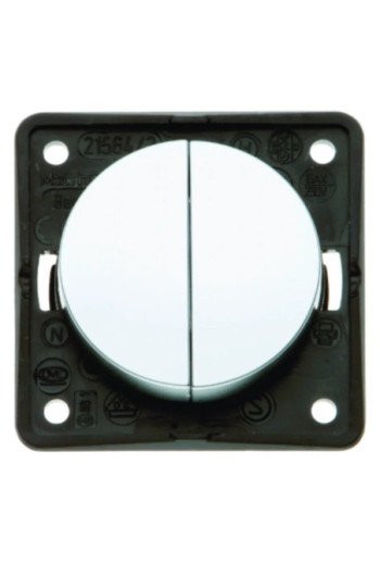 BERKER INTEGRO Flow/Pure Doppeltaster chrom matt