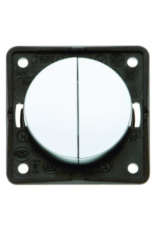 BERKER INTEGRO Flow/Pure Doppeltaster chrom matt