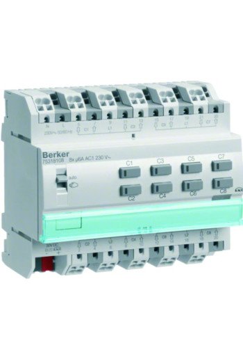 BERKER KNX Jalousieaktor 8fach 230 V REG
