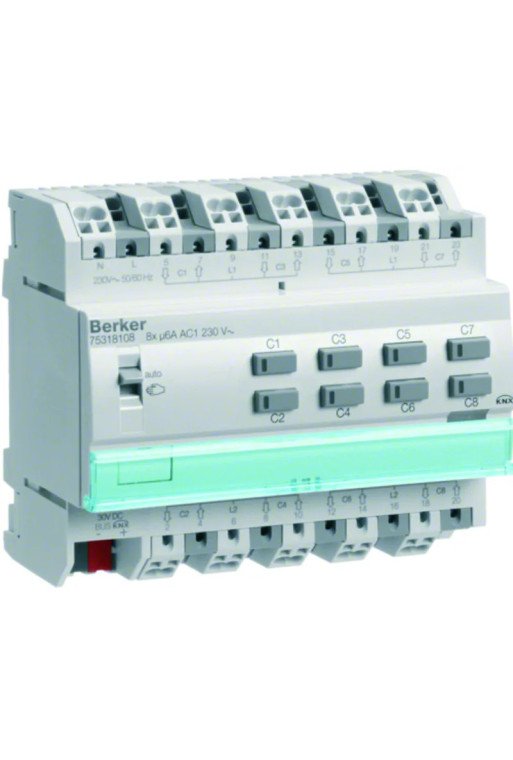 BERKER KNX Jalousieaktor 8fach 230 V REG