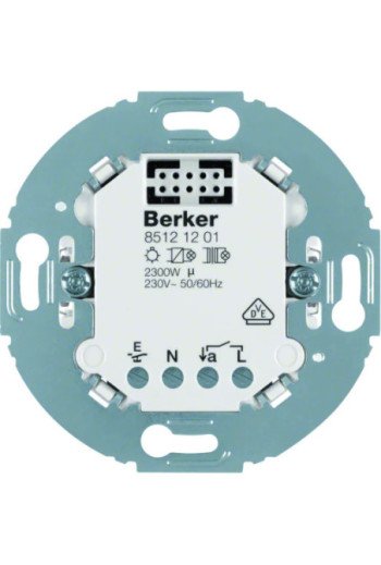 BERKER .net Relais-Schalteinsatz 1fach mit runder Tragplatte Up