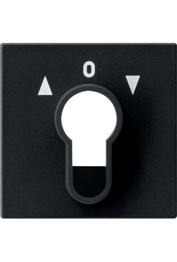 GIRA Abd. Schlüsselschalter/-taster System 55 Schwarz m