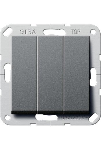 GIRA Wippschalter 3f Wechselsch. System 55 An thrazit
