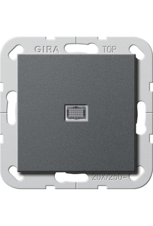 GIRA Wippschalter BS 20 AX Aus 2-p Kontroll S ystem 55 Anthrazit