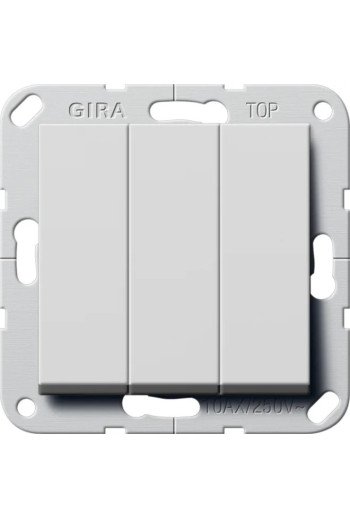 GIRA Wippschalter BS 3f Aus System 55 Grau m