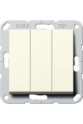 GIRA Wippschalter BS 3f AusWe System 55 Creme weiß