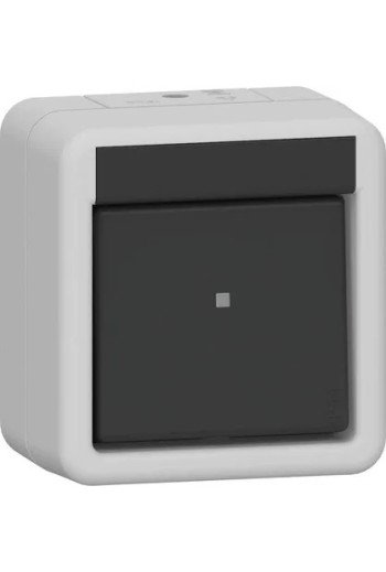 GIRA Wippschalter Kreuz WG AP Grau