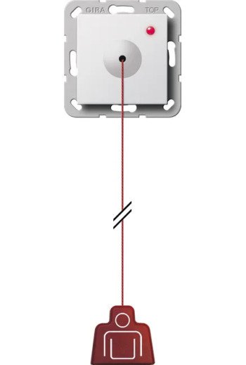 GIRA Zugtaster System 55 Reinweiß