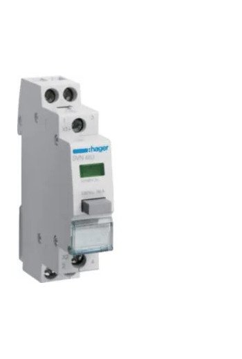 HAGER Druckschalter 16A 2S 12V AC LM grün 1PLE