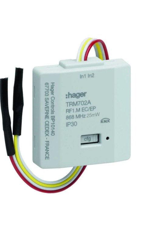 HAGER KNX-RF Tasterschnittstelle 2fach Batterieversorgt Up