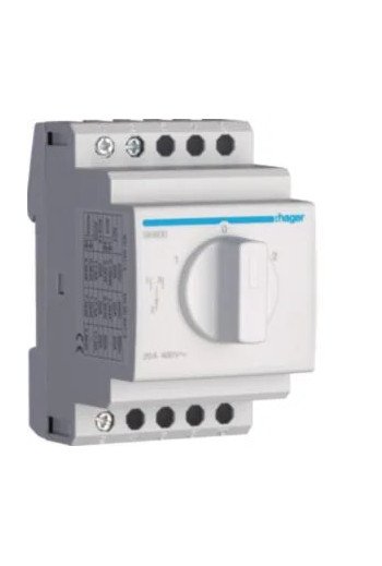 HAGER Umschalter mit Nullstellung 20A 400V