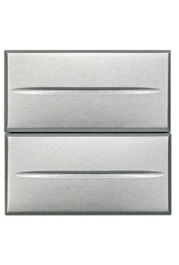 BTICINO Doppeltaster Aluminium